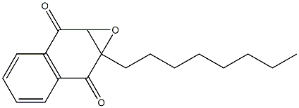 7a-Octyl-1a,7a-dihydronaphth[2,3-b]oxirene-2,7-dione 结构式