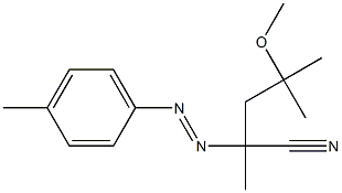 2,4-Dimethyl-4-methoxy-2-(p-tolylazo)valeronitrile