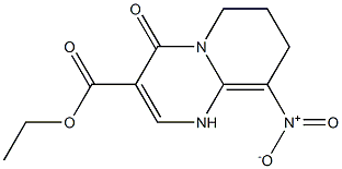 9-Nitro-4-oxo-1,6,7,8-tetrahydro-4H-pyrido[1,2-a]pyrimidine-3-carboxylic acid ethyl ester,,结构式