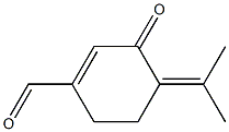 3-オキソ-p-メンタ-1,4(8)-ジエン-7-アール 化学構造式