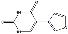 5-(3-フリル)ウラシル 化学構造式