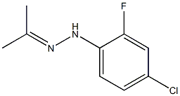 Acetone 2-fluoro-4-chlorophenyl hydrazone Struktur