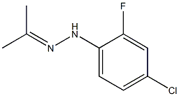 Acetone 2-fluoro-4-chlorophenyl hydrazone 结构式