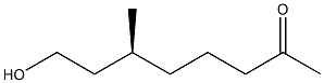 [S,(-)]-8-Hydroxy-6-methyl-2-octanone Structure