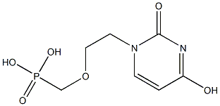 1-(2-Phosphonomethoxyethyl)-4-hydroxypyrimidin-2(1H)-one,,结构式