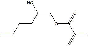 メタクリル酸(2-ヒドロキシヘキシル) 化学構造式