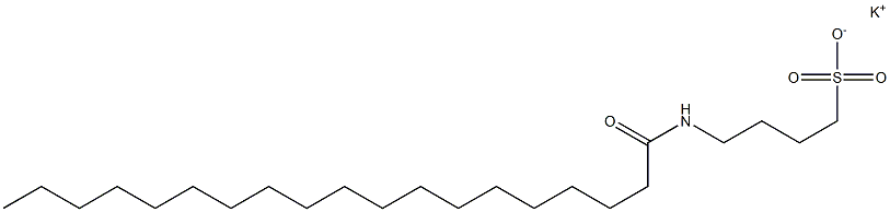 4-[(1-Oxononadecyl)amino]-1-butanesulfonic acid potassium salt Struktur