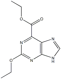 2-Ethoxy-9H-purine-6-carboxylic acid ethyl ester Structure