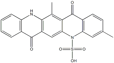  5,7,12,14-Tetrahydro-3,13-dimethyl-7,14-dioxoquino[2,3-b]acridine-5-sulfonic acid