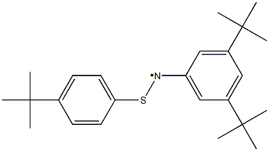 N-(3,5-Di-tert-butylphenyl)-N-(4-tert-butylphenylthio)aminyl radical Structure