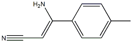 (Z)-3-Amino-3-(4-methylphenyl)acrylonitrile Structure