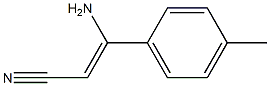 (Z)-3-Amino-3-(4-methylphenyl)acrylonitrile 结构式