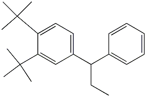 1-(3,4-ジ-tert-ブチルフェニル)-1-フェニルプロパン 化学構造式