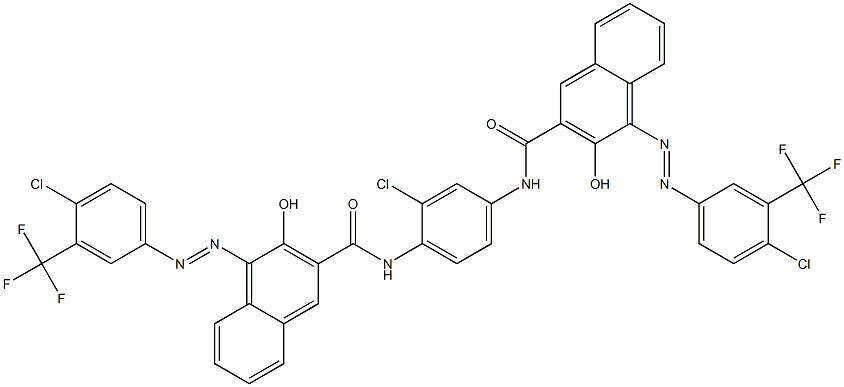 1,4-Bis[1-[[4-chloro-3-(trifluoromethyl)phenyl]azo]-2-hydroxy-3-naphthoylamino]-2-chlorobenzene|