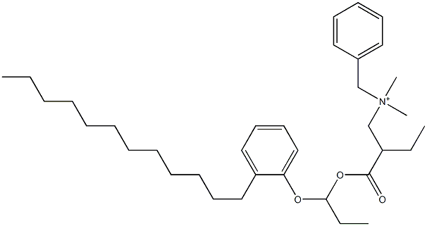 N,N-Dimethyl-N-benzyl-N-[2-[[1-(2-dodecylphenyloxy)propyl]oxycarbonyl]butyl]aminium