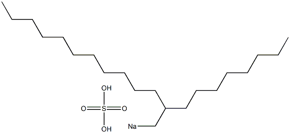 Sulfuric acid 2-octyltridecyl=sodium salt|