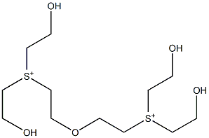 オキシビスエチレンビス[ビス(2-ヒドロキシエチル)スルホニウム] 化学構造式