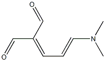 (3-Dimethylamino-2-propen-1-ylidene)malonaldehyde Structure