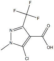 5-Chloro-3-(trifluoromethyl)-1-methyl-1H-pyrazole-4-carboxylic acid Structure