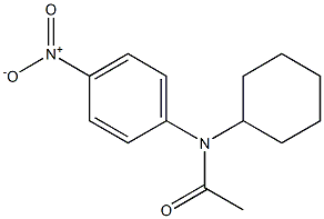 N-Cyclohexyl-N-(p-nitrophenyl)acetamide Structure