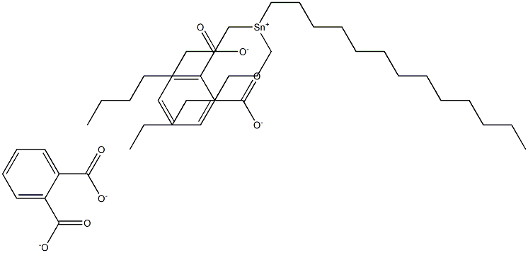 Bis(phthalic acid 1-tridecyl)dioctyltin(IV) salt Structure