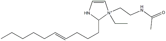 1-[2-(Acetylamino)ethyl]-2-(4-decenyl)-1-ethyl-4-imidazoline-1-ium Structure