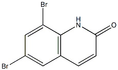6,8-Dibromoquinolin-2(1H)-one,,结构式