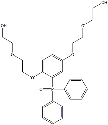 2,2'-[[2-(Diphenylphosphinoyl)-1,4-phenylenedioxy]bis(ethyleneoxy)]diethanol,,结构式