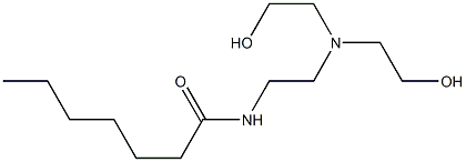 N-[2-[Bis(2-hydroxyethyl)amino]ethyl]heptanamide 结构式