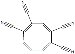 シクロオクタテトラエン-1,2,4,5-テトラカルボニトリル 化学構造式