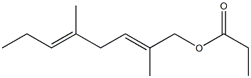 Propionic acid 2,5-dimethyl-2,5-octadienyl ester Structure