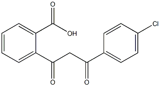 2-[3-(4-Chlorophenyl)-1,3-dioxopropyl]benzoic acid Structure