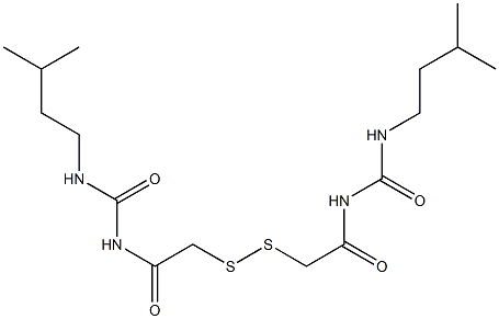 1,1'-(Dithiobismethylenebiscarbonyl)bis[3-isopentylurea] 结构式