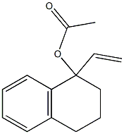 Acetic acid 1-vinyltetralin-1-yl ester Struktur