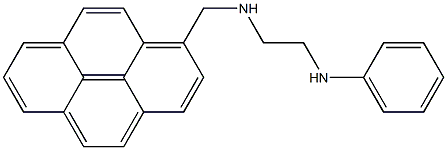 1-[2-(Phenylamino)ethylaminomethyl]pyrene,,结构式