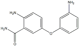 4-Amino-3-(aminocarbonyl)phenyl 3-aminophenyl ether 结构式