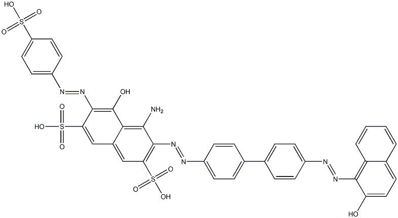 4-Amino-5-hydroxy-3-[[4'-[(2-hydroxy-1-naphthalenyl)azo]-1,1'-biphenyl-4-yl]azo]-6-[(4-sulfophenyl)azo]-2,7-naphthalenedisulfonic acid