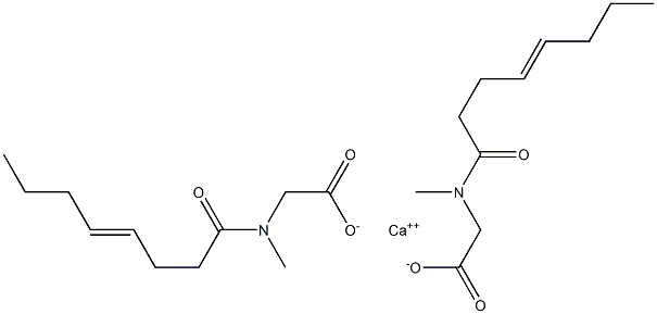 Bis[N-methyl-N-(4-octenoyl)glycine]calcium salt Structure