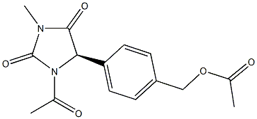 (5R)-1-Acetyl-5-[4-(acetoxymethyl)phenyl]-3-methyl-2,4-imidazolidinedione