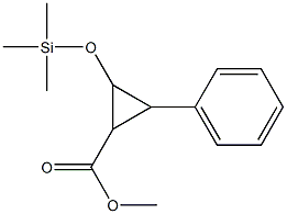 3-Phenyl-2-(trimethylsiloxy)cyclopropanecarboxylic acid methyl ester Structure