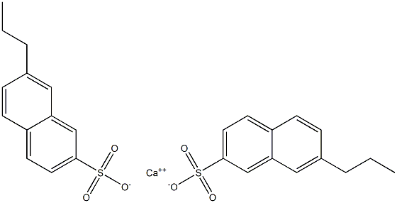 Bis(7-propyl-2-naphthalenesulfonic acid)calcium salt Struktur