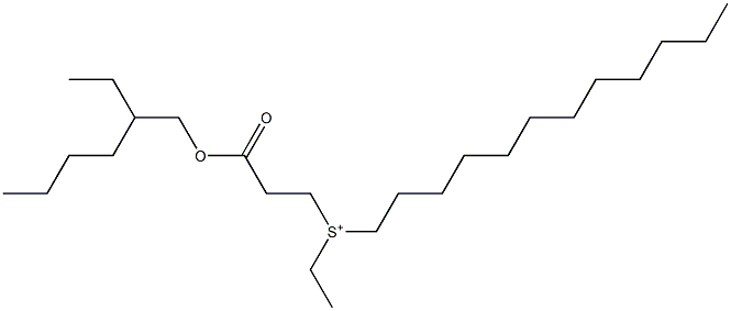 Dodecylethyl[3-(2-ethylhexyloxy)-3-oxopropyl]sulfonium Struktur