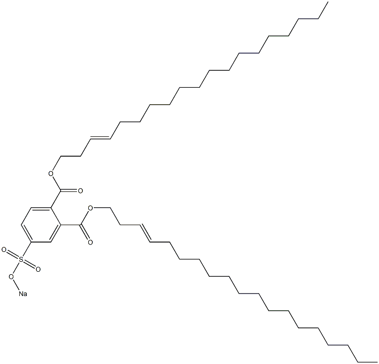 4-(Sodiosulfo)phthalic acid di(3-nonadecenyl) ester Structure