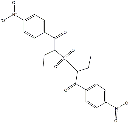 エチル[2-(4-ニトロフェニル)-2-オキソエチル]スルホン 化学構造式