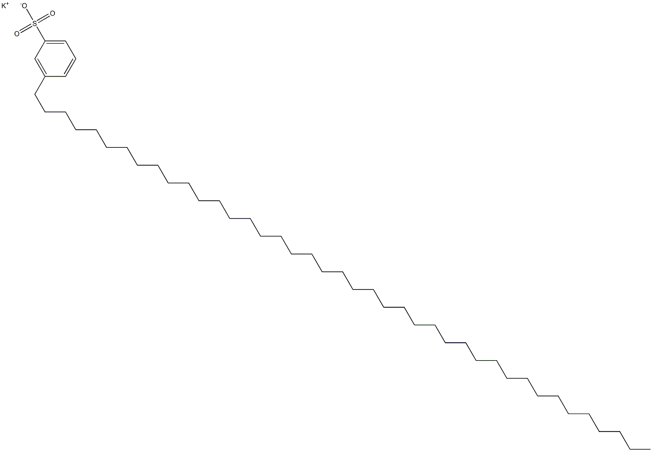 3-(Hentetracontan-1-yl)benzenesulfonic acid potassium salt Struktur