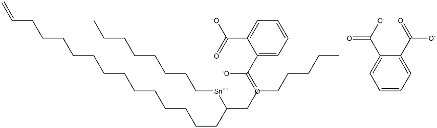 Bis[phthalic acid 1-(14-pentadecenyl)]dioctyltin(IV) salt Structure
