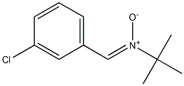 3-クロロ-N-tert-ブチルベンゼンメタンイミンN-オキシド 化学構造式