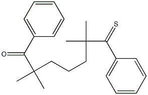2,2,6,6-Tetramethyl-1-oxo-1,7-diphenylheptane-7-thione Structure
