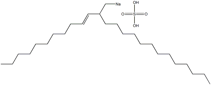 Sulfuric acid 2-(1-undecenyl)pentadecyl=sodium ester salt Struktur