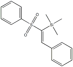 1-(Trimethylsilyl)-1-(phenylsulfonyl)-2-phenylethene 结构式